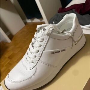 Michael Kors White Leather Sneakers for women